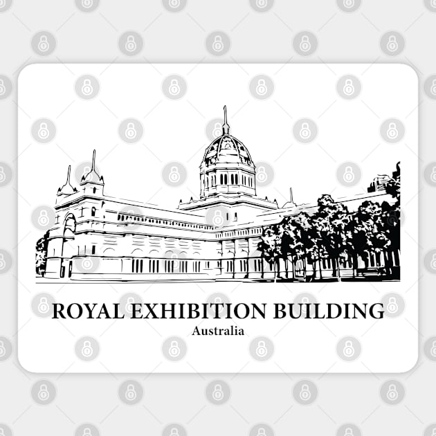 Royal Exhibition Building - Australia Magnet by Lakeric